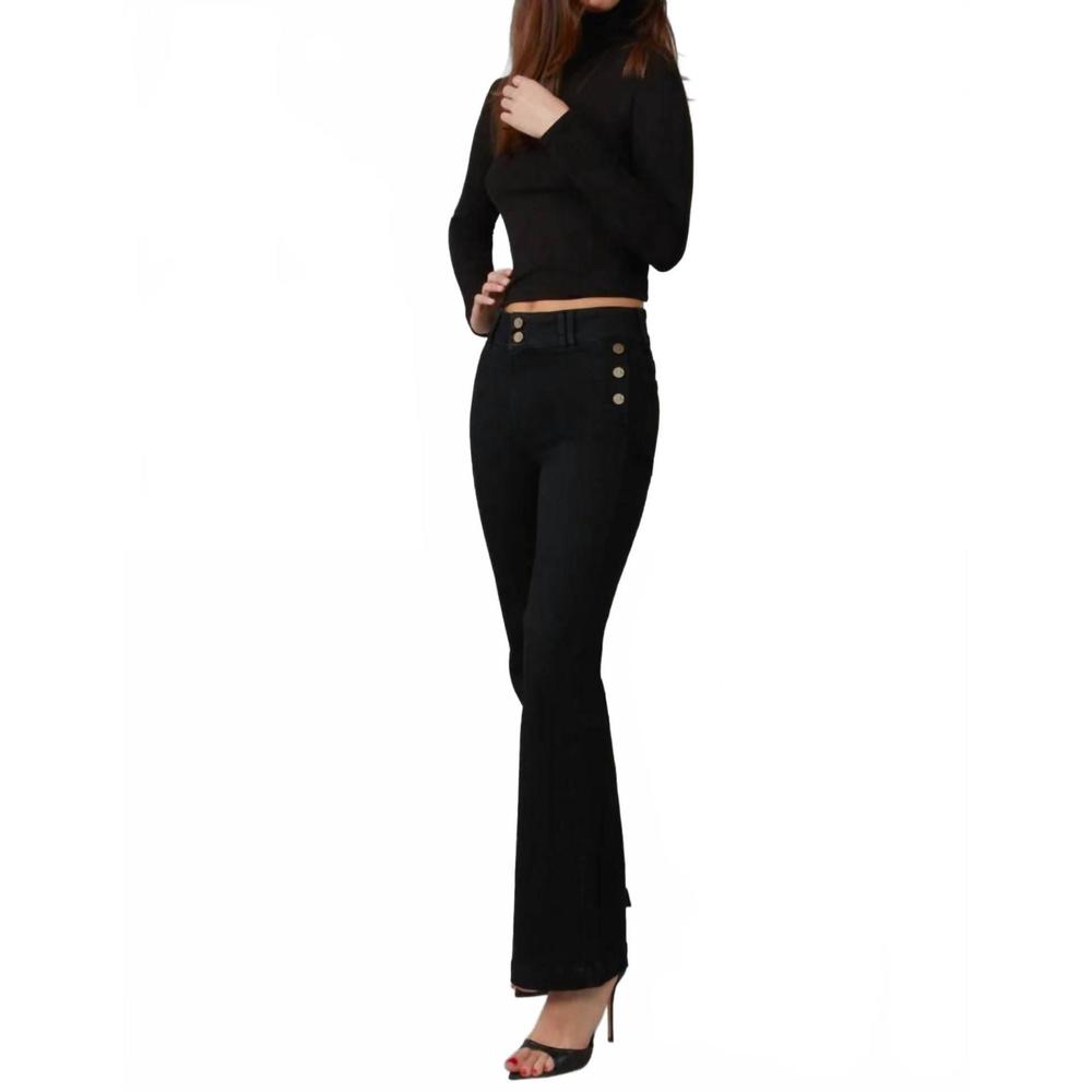 NEW LOLA JEANS alice high-waisted jeans in onyx black
